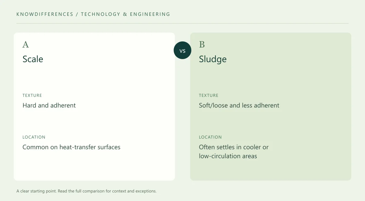 Scale and Sludge: Texture compared side by side