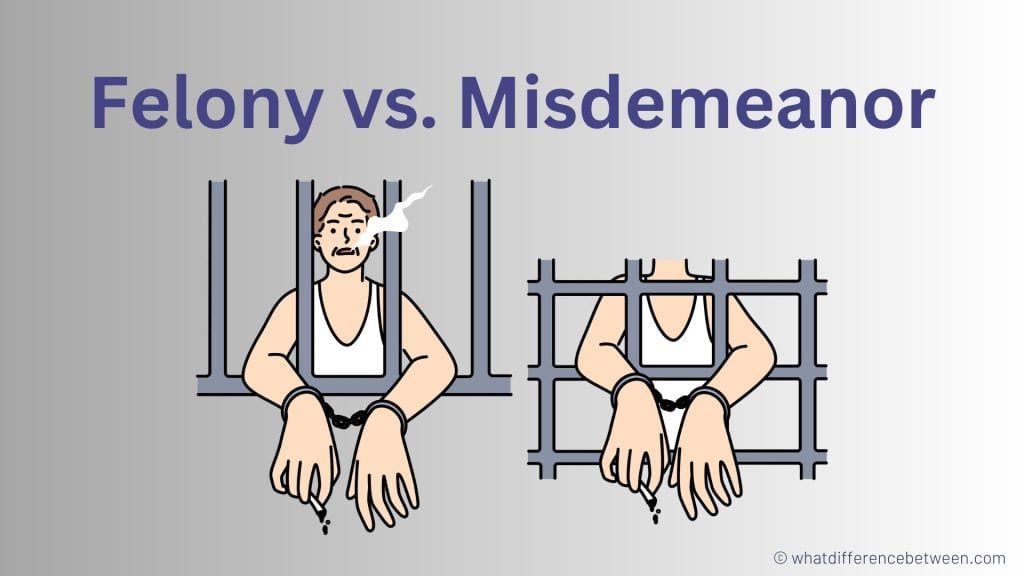 What is the difference between a Felony and a Misdemeanor