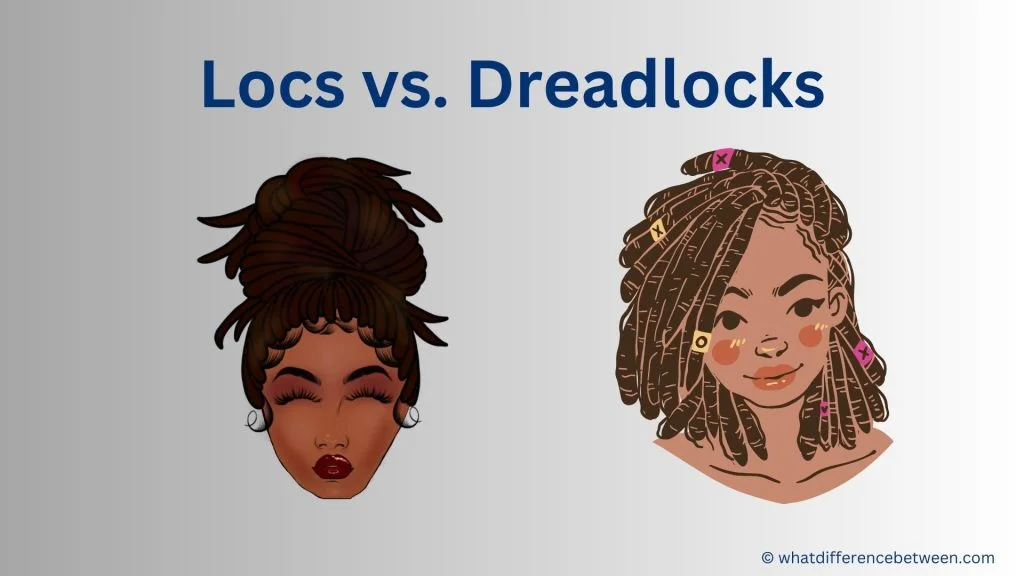 difference between locs and dreadlocks