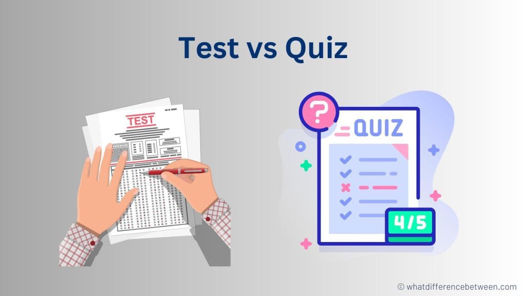 Difference Between a Test and a Quiz