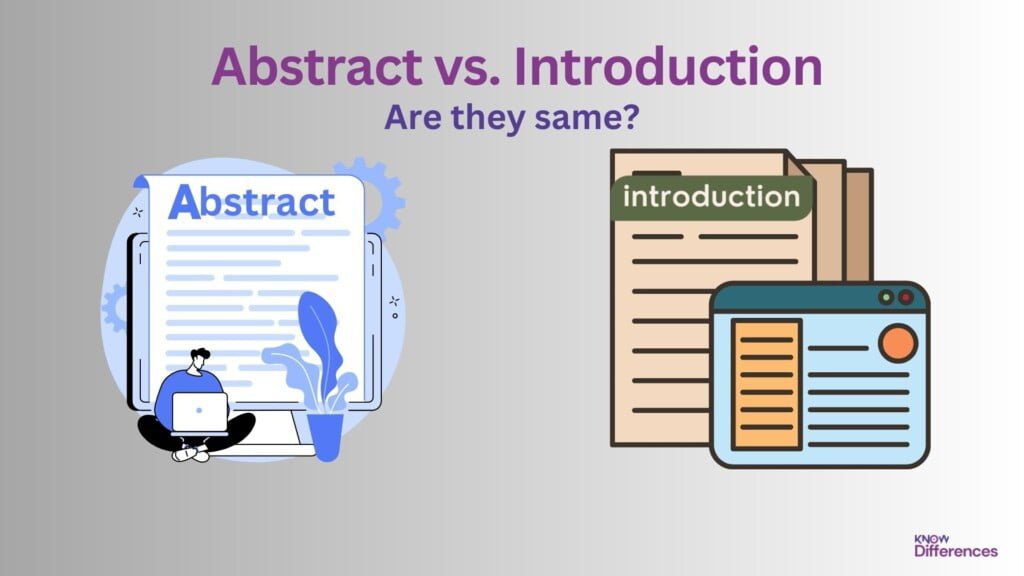 Difference Between an Abstract and an Introduction