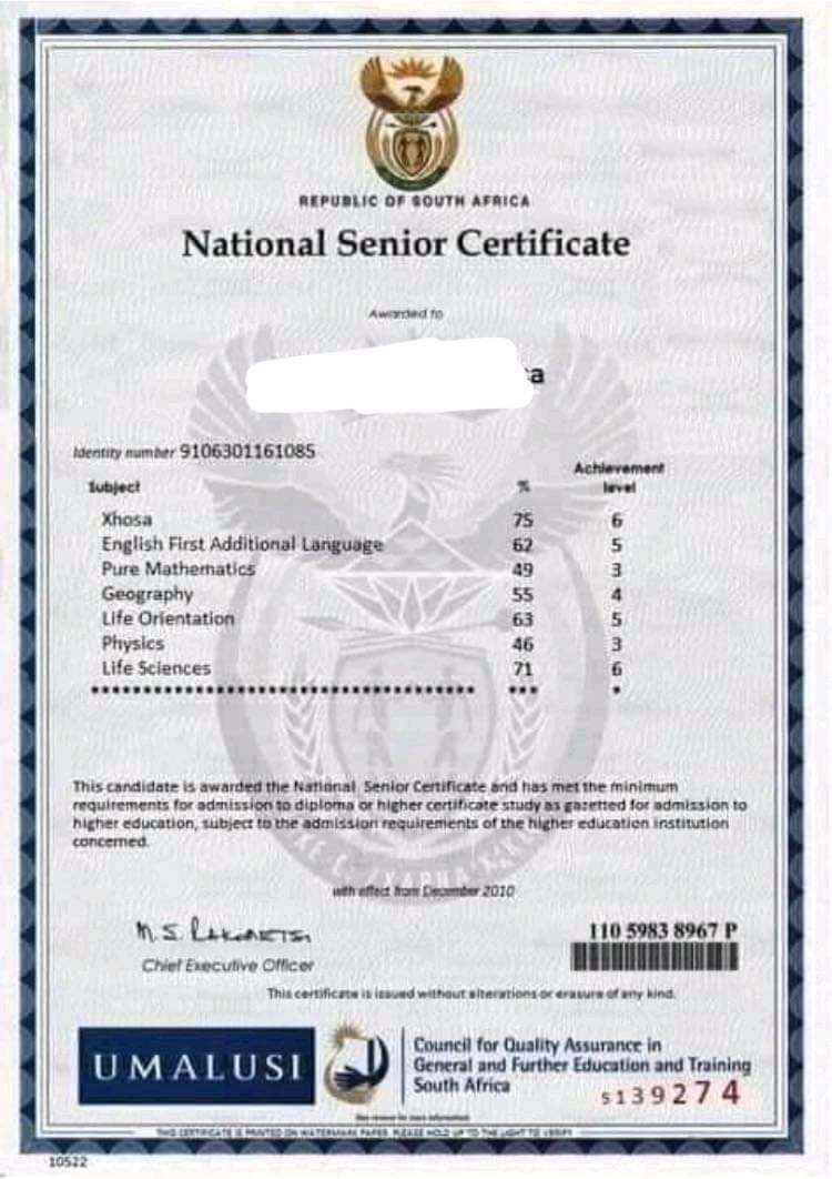 Difference Between Fake and Original Matric Certificate