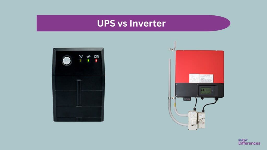 Difference Between UPS and Inverter