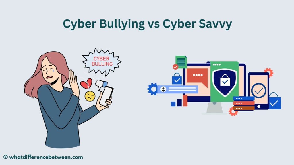 Difference between Cyber Bullying and Cyber Savvy