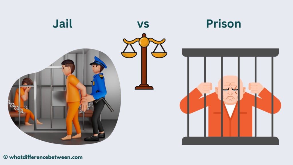 Difference between Jail and Prison