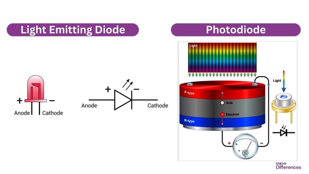 Difference Between LED and Photodiode